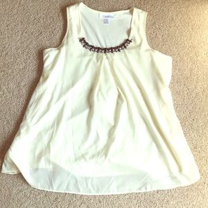 Cream maternity blouse